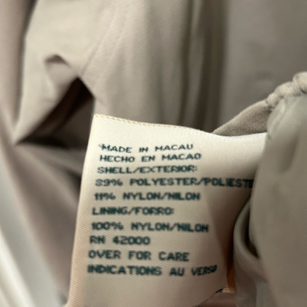 Vintage Jacket Northwest Territory Men 2XL Beige Zip Collared Softshell Lined - Picture 4 of 5